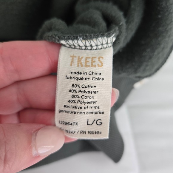 TKEES Air Whipped Hoodie and Jogger Sweatsuit Set Forest Green Size Large - Picture 7 of 12